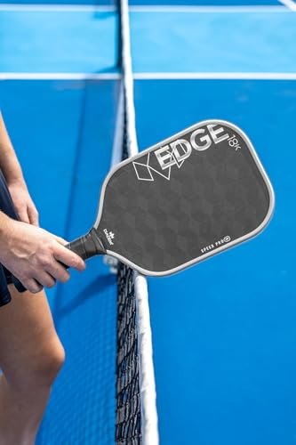 Diadem Sports, Edge 18K SP Pickleball Paddle, 18K Raw Carbon Face, Speed, Control, Spin, 14 mm Polymer Honeycomb Core, Fast Reloads and Quick Reactions, Silver