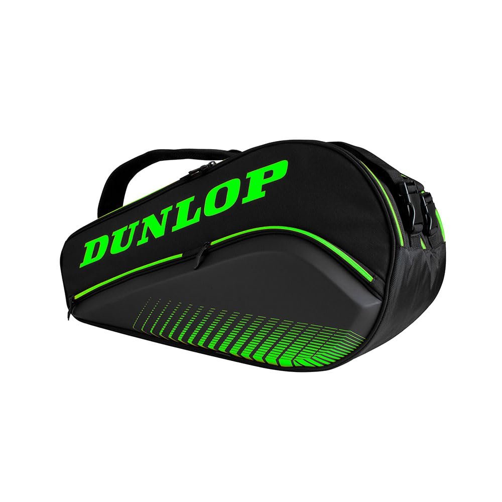 Dunlop Sports Paletero Elite Padel Bag,Black/Green
