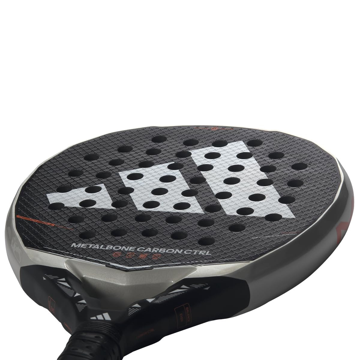 adidas Metalbone Carbon Ctrl 2026 Padel Racket Black Round Shape EVA Soft Foam Carbon 6K