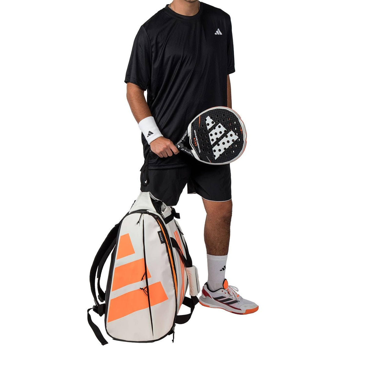 adidas Racket Bag MULTIGAME Off White - Multi-Sport Tennis Bag with Thermal Insulation