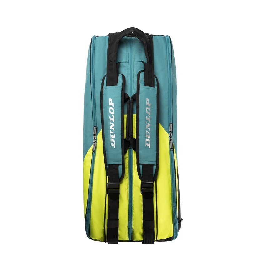 Dunlop SX Performance 8 Racket Thermo Bag, Teal/Black/Yellow