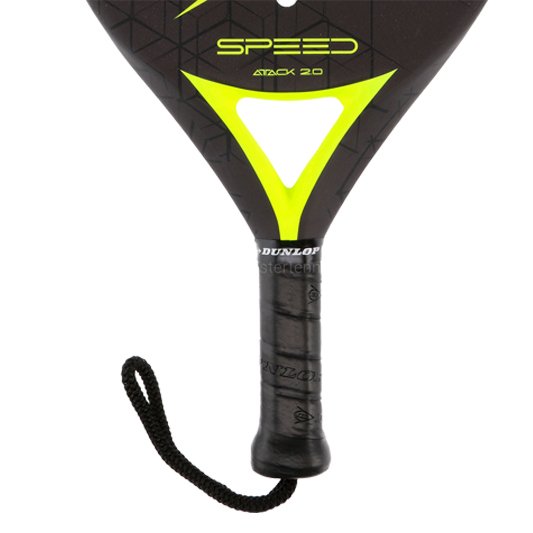 Dunlop Sports Speed Attack 2.0 Padel Racket, Black/Yellow