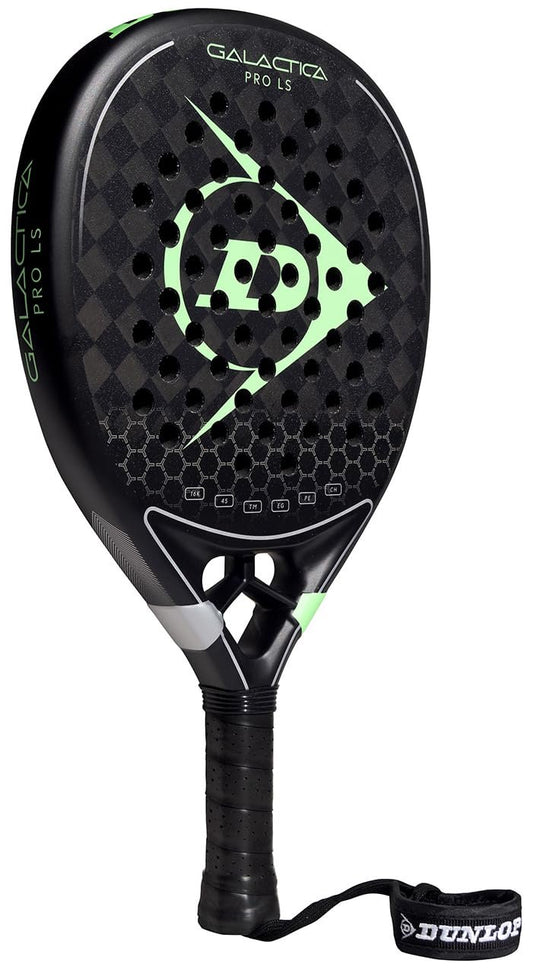 Dunlop Sports Galactica Pro LS Padel Racket, Black/Green V25