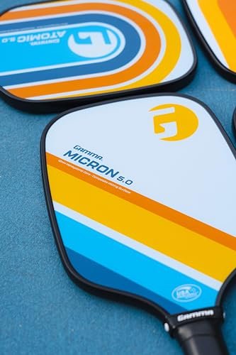 GAMMA Pickleball Paddles, Quantum Series, Micron 5.0, Neutron 5.0, Voltage 5.0, Atomic 5.0, USAPA Approved, Graphite Pickleball Paddle, Polypropylene Core, Honeycomb Grip, Great Feel, More Control