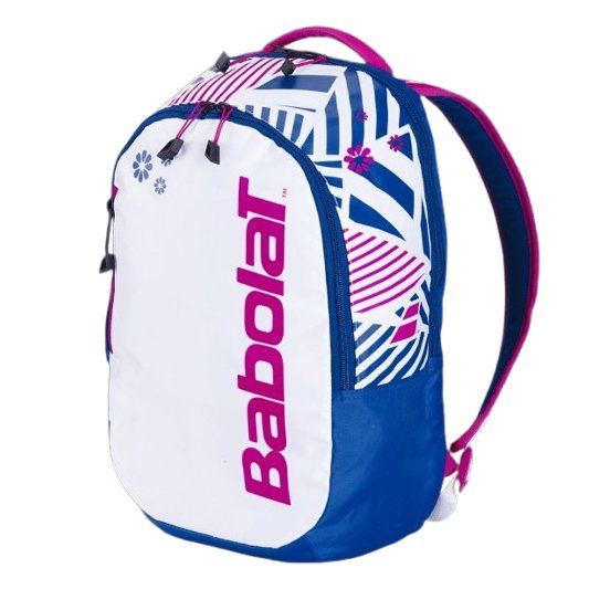 Babolat Jr Tennis Backpack (White/Blue/Pink)