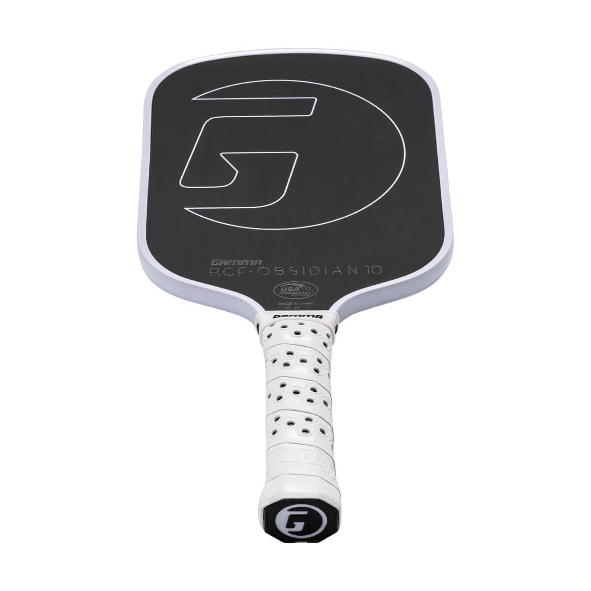 GAMMA Obsidian Carbon Fiber Pickleball Paddle, 10mm, 13mm, and 16mm Core Options, Comfortable Molded Foam Handle, and Customizable Handle Weight System