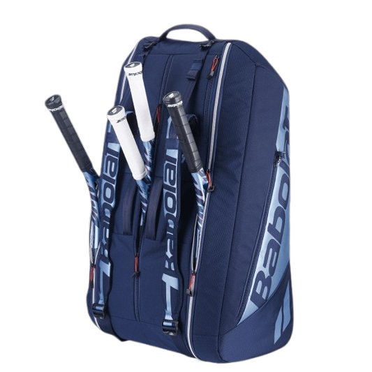 Babolat Pure Drive Racquet Holder 12-Pack 11th Gen Tennis Bag (Navy Blue)