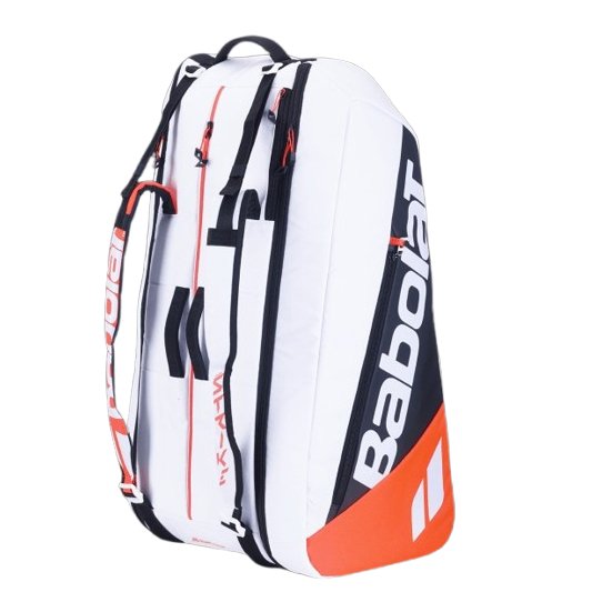 Babolat Pure Strike 4th Gen Racquet Holder x12 Tennis Bag - White/Red
