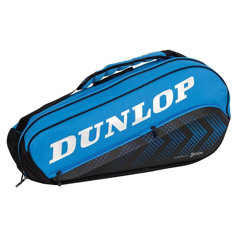 Dunlop Sports FX Performance 3-Racket Bag, Black/Blue