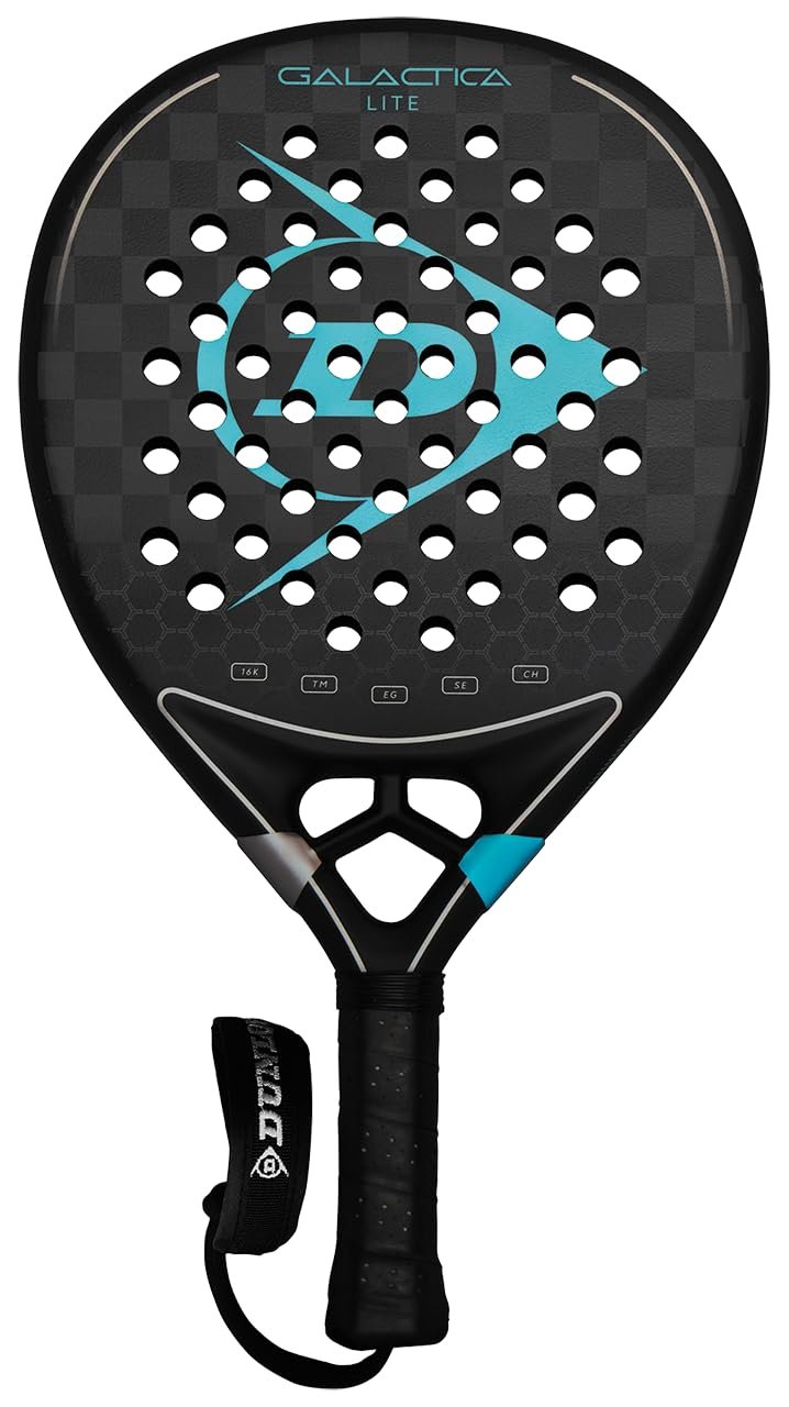 Dunlop Sports Galactica Lite Padel Racket, Black/Blue V25