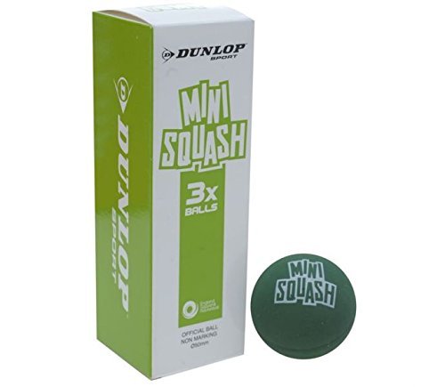 Dunlop Mini Squash Ball GREEN (3-Pack)