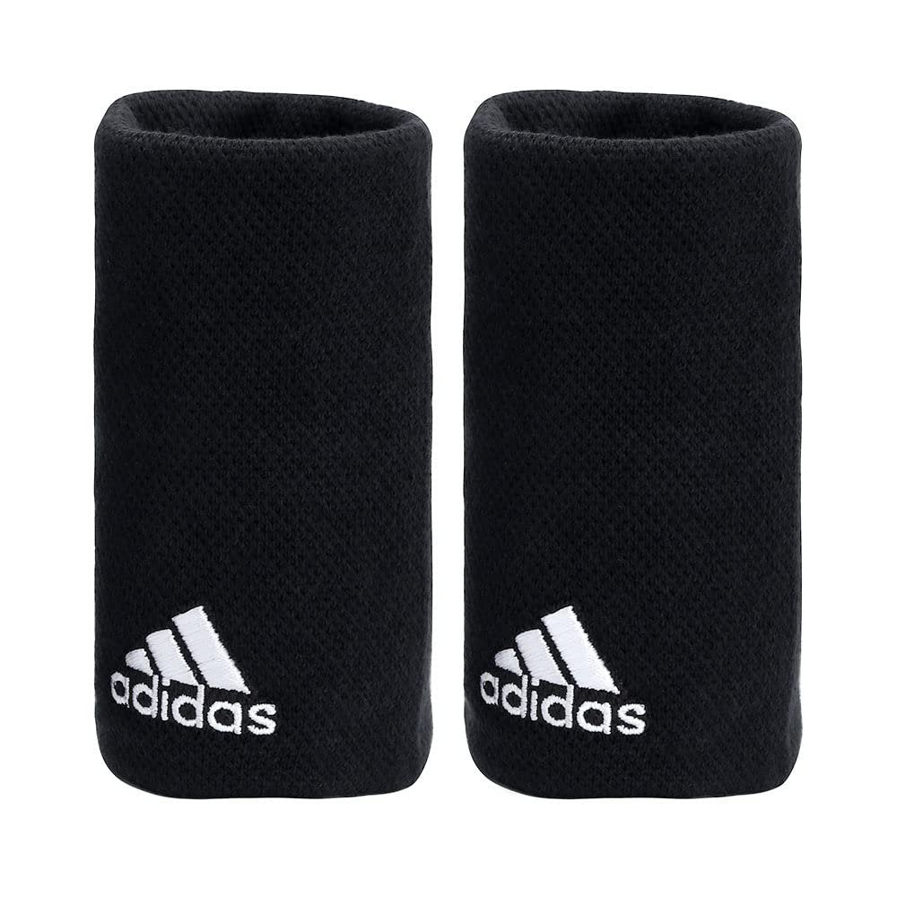 Adidas Large Tennis Wristband Red Grey
