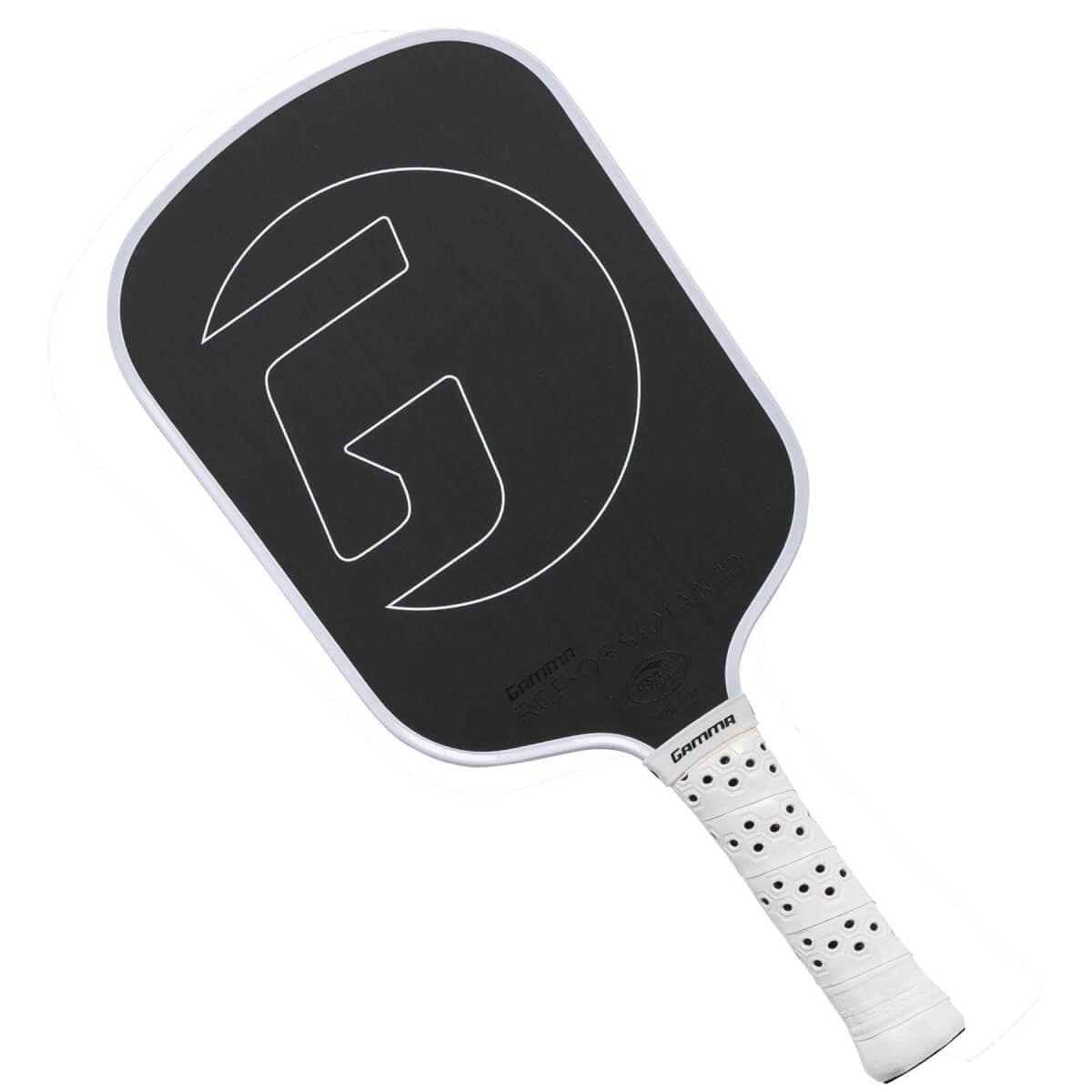 GAMMA Obsidian Carbon Fiber Pickleball Paddle, 10mm, 13mm, and 16mm Core Options, Comfortable Molded Foam Handle, and Customizable Handle Weight System