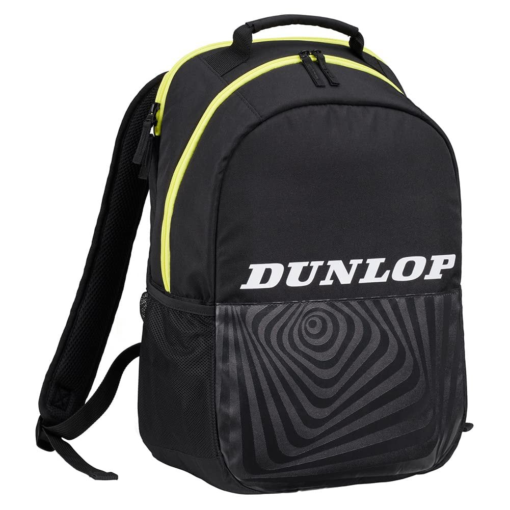 Dunlop Sports SX Club Backpack Racket Bag V22, Black/Yellow