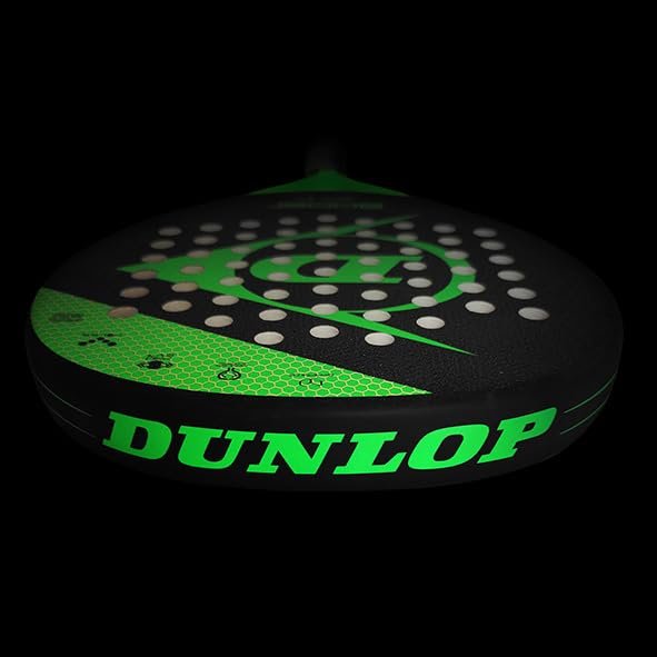 Dunlop Sports Boost Attack 2.0 Padel Racket, Black/Green