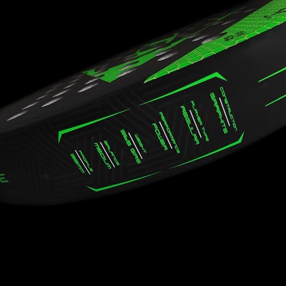 Dunlop Sports Boost Attack 2.0 Padel Racket, Black/Green