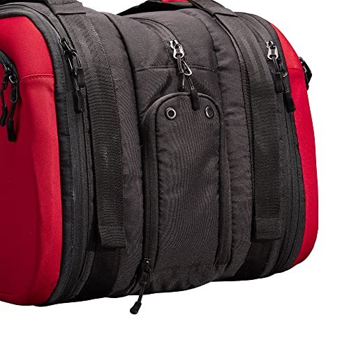 WILSON Clash V2 Super Tour Tennis Racket Bag - Red/Black, Holds up to 15 Rackets