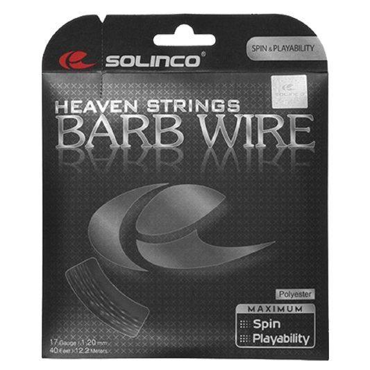Solinco Barb Wire 17 g 1.20 mm Tennis String - 2 Packs