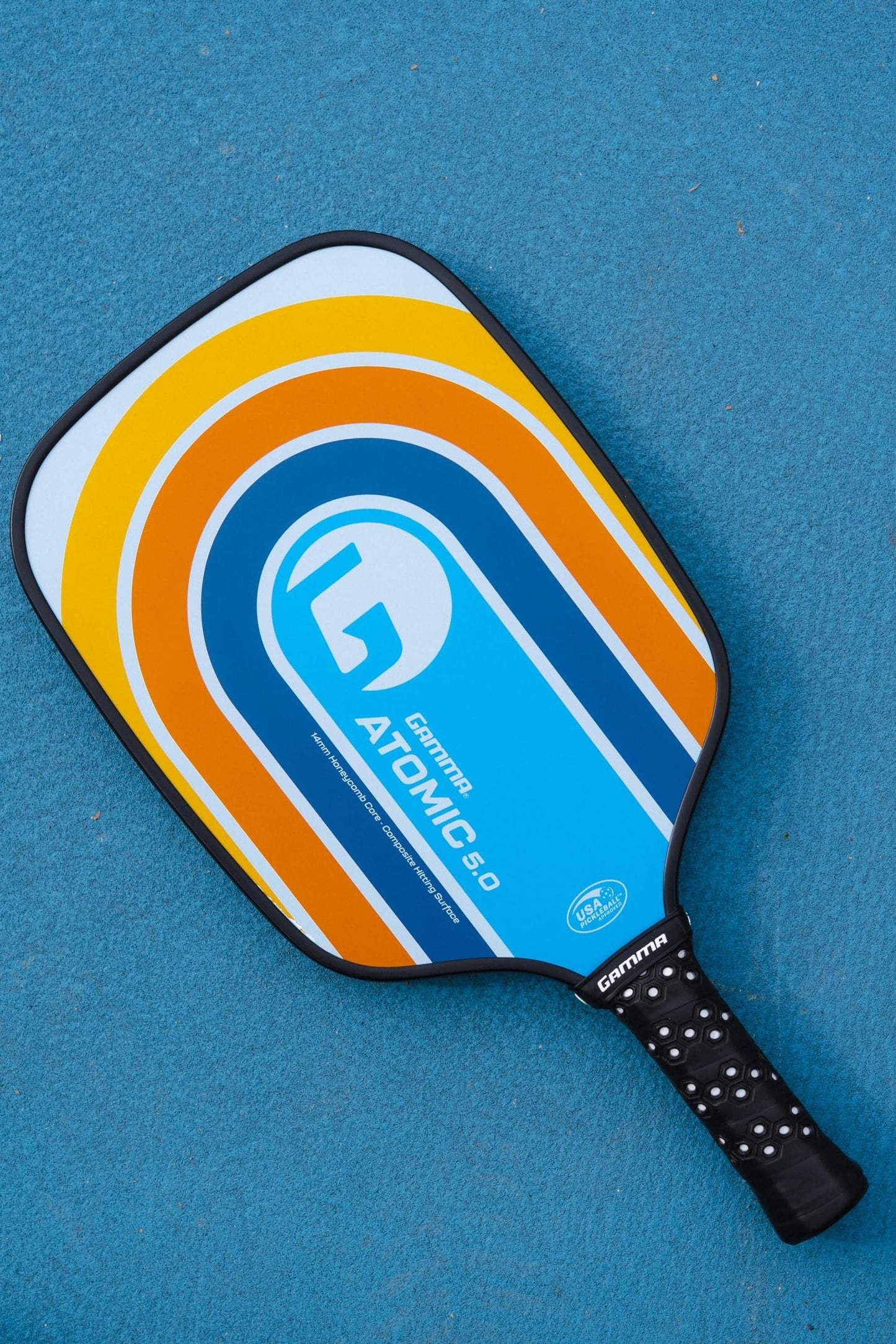 GAMMA Pickleball Paddles, Quantum Series, Micron 5.0, Neutron 5.0, Voltage 5.0, Atomic 5.0, USAPA Approved, Graphite Pickleball Paddle, Polypropylene Core, Honeycomb Grip, Great Feel, More Control