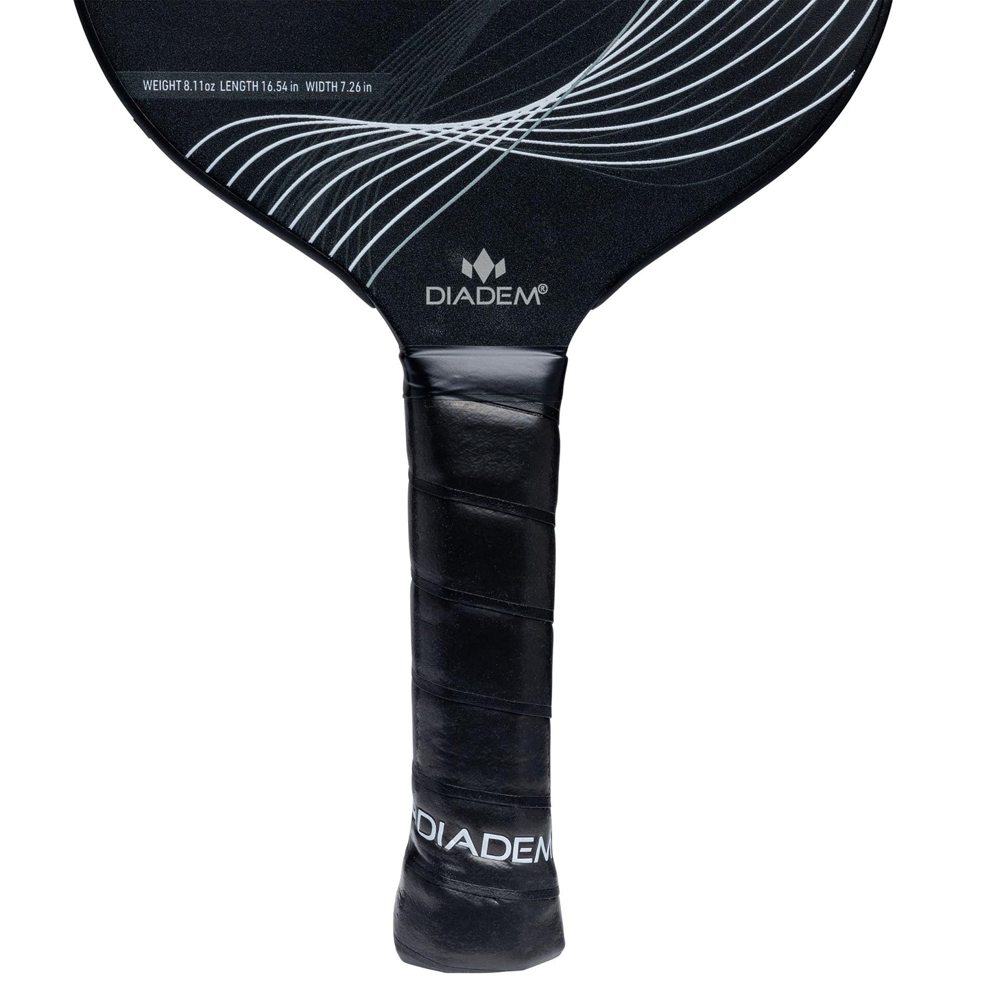 Diadem Icon Infinity Pro Pickleball Paddle | USAPA Approved | Dual Foam Core & Carbon Fiber | Maximum Power, Control, and Spin | High Performance with Replaceable Edge Guard (Ghost White)