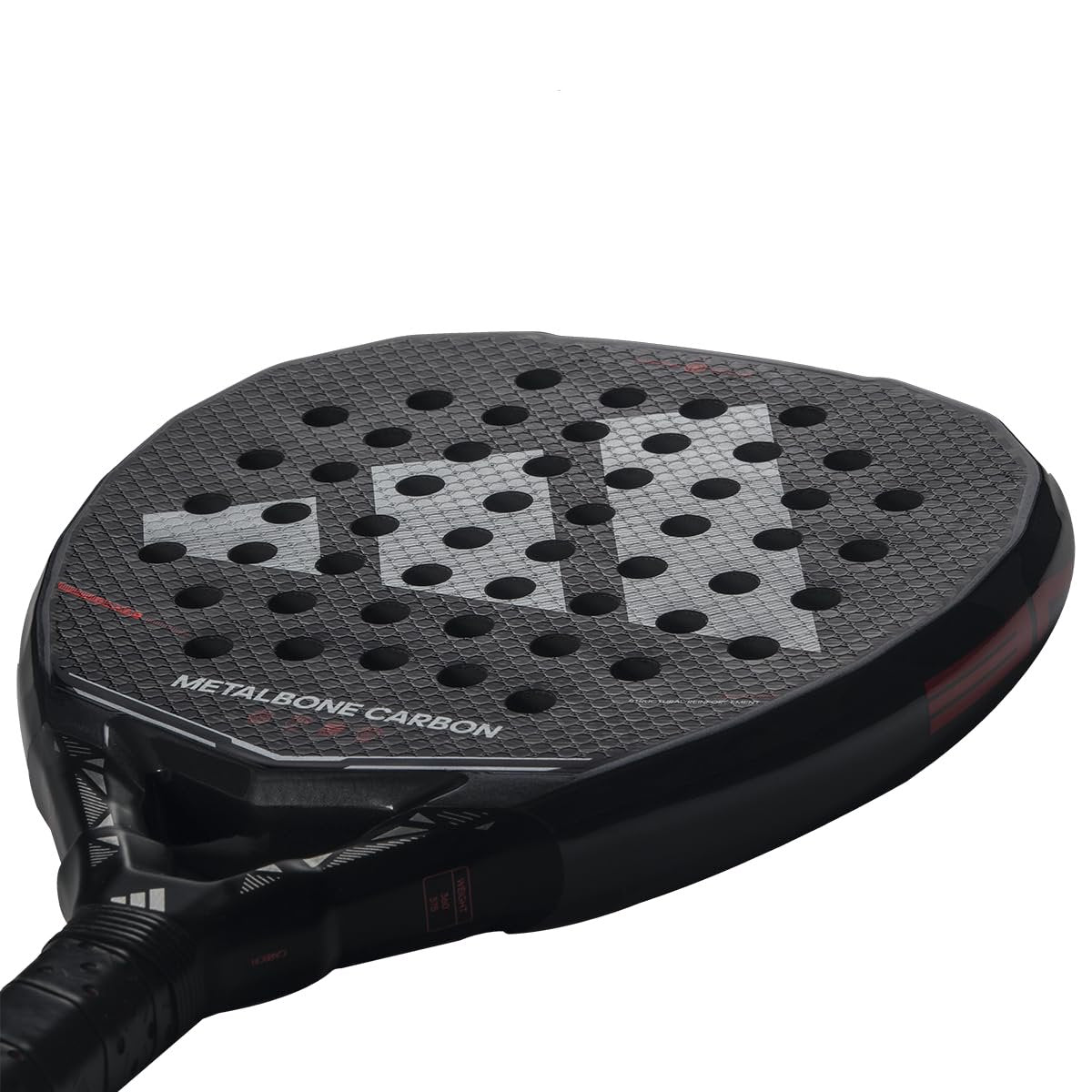 adidas Metalbone Carbon 2026 Racket Black, Diamond Shape, EVA Soft Performance Foam, aluminized Carbon 6K