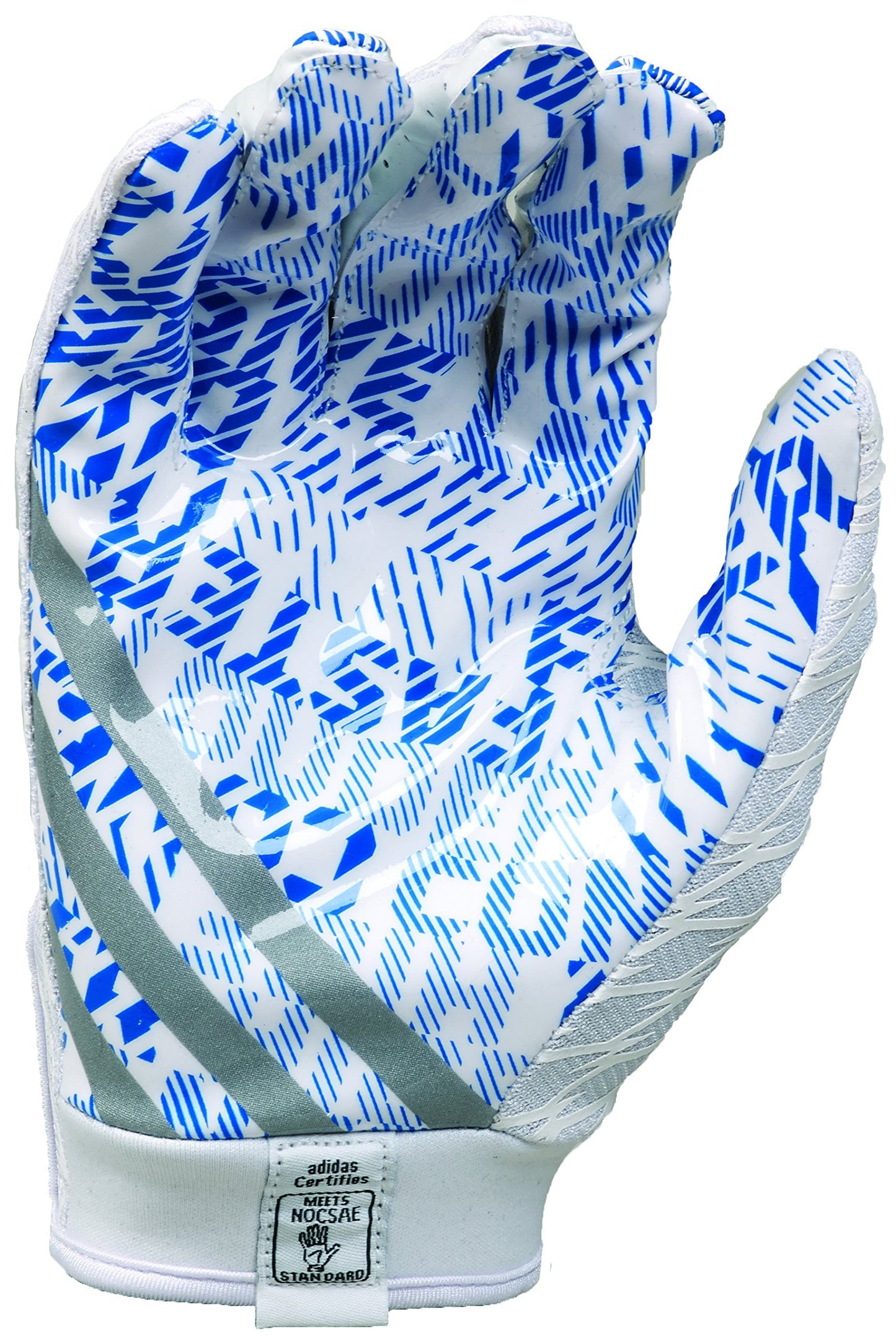 Adidas Adizero 4.0 Adult Football Receiver's Gloves, White/Black, Small