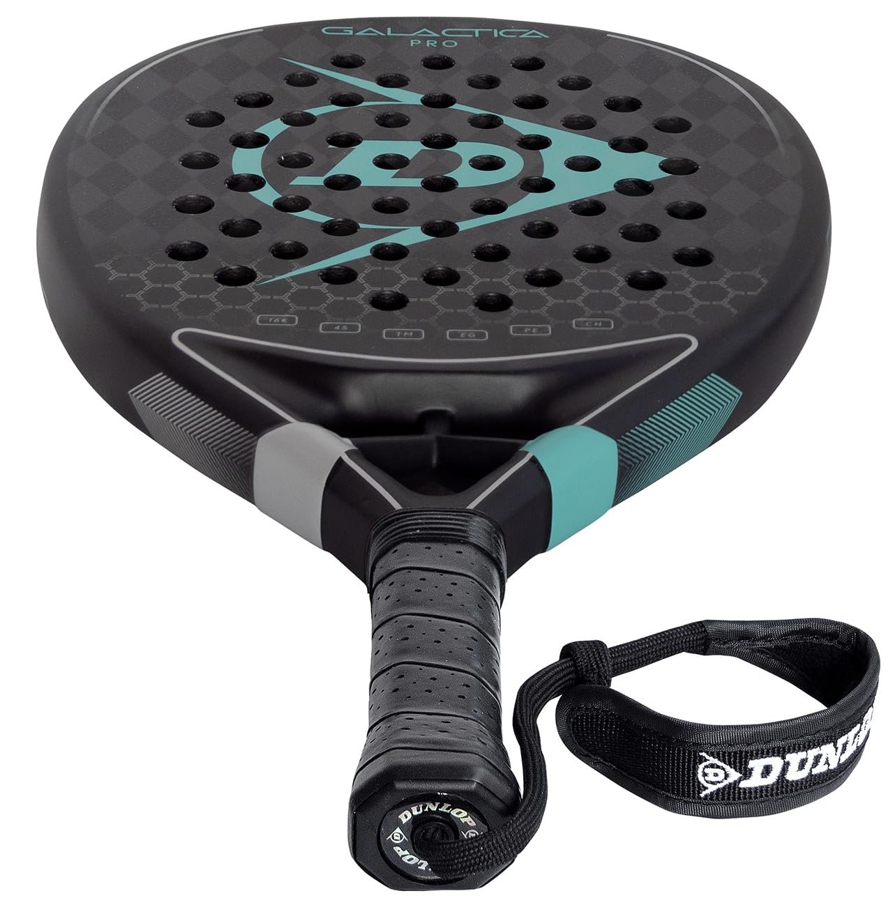 Dunlop Sports Galactica Pro Padel Racket, Black/Blue V25