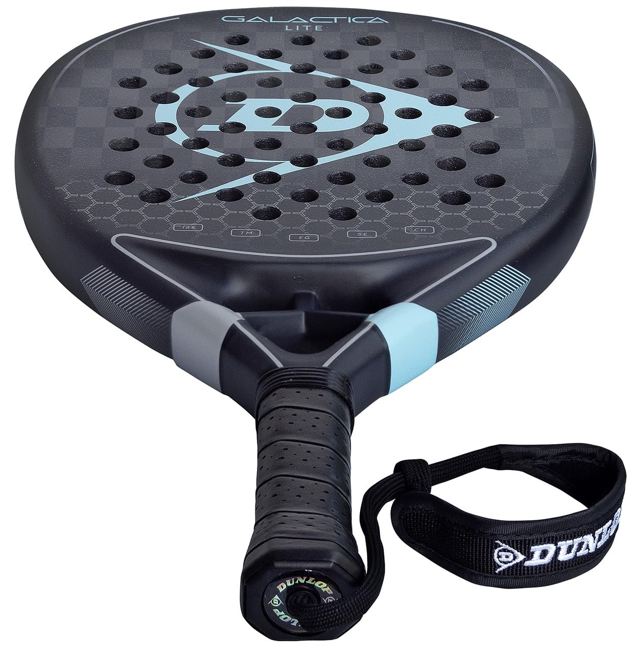 Dunlop Sports Galactica Lite Padel Racket, Black/Blue V25