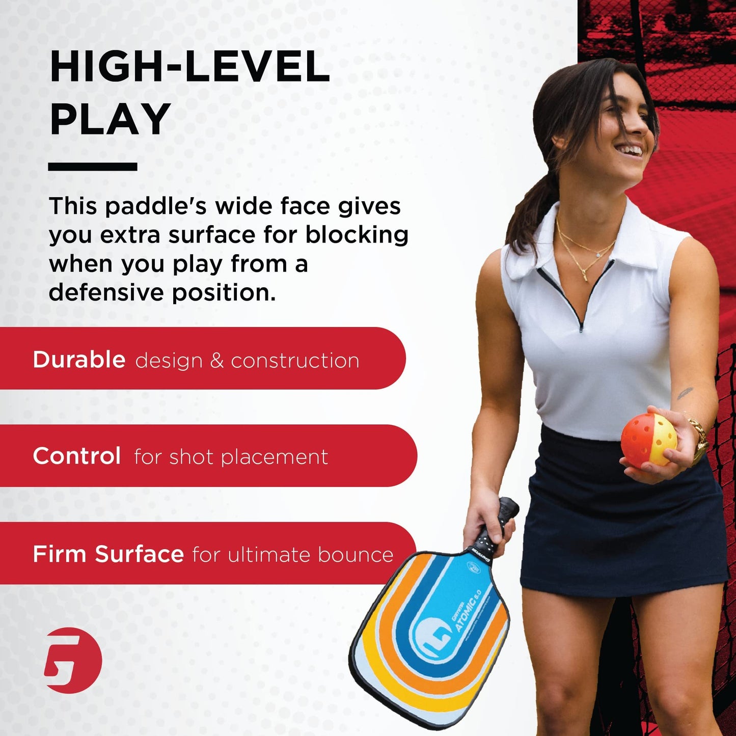 GAMMA Pickleball Paddles, Quantum Series, Micron 5.0, Neutron 5.0, Voltage 5.0, Atomic 5.0, USAPA Approved, Graphite Pickleball Paddle, Polypropylene Core, Honeycomb Grip, Great Feel, More Control
