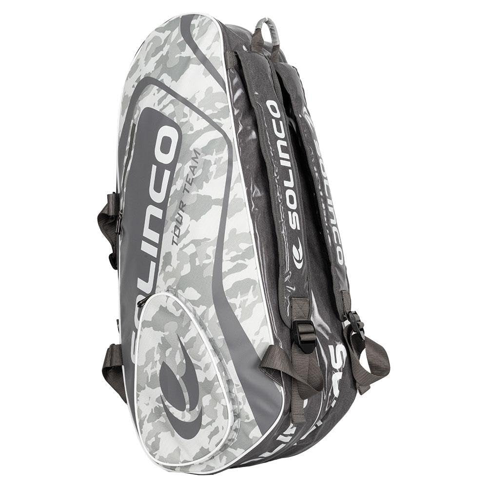 Solinco White Camo 6 Pack Tennis Racquet Bag
