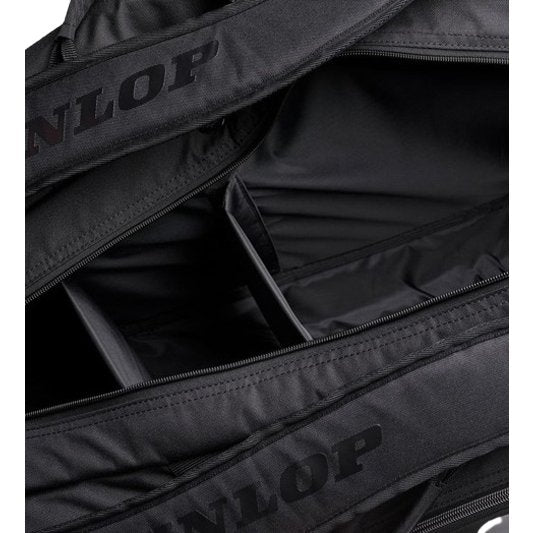 Dunlop Sports Team 8-Racket Thermo Racket Bag V22, Black/Black