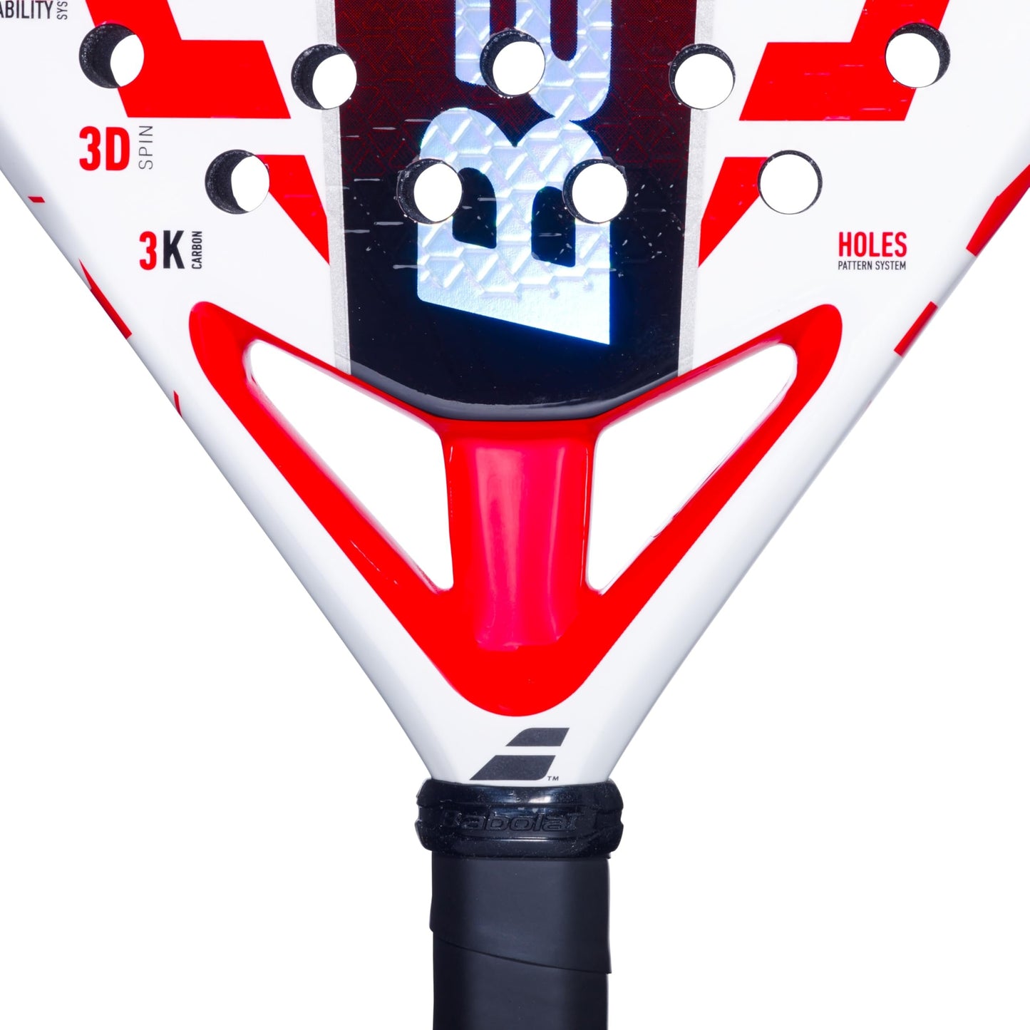 Babolat Technical Viper Juan Lebron Padel Racket (White/Red)