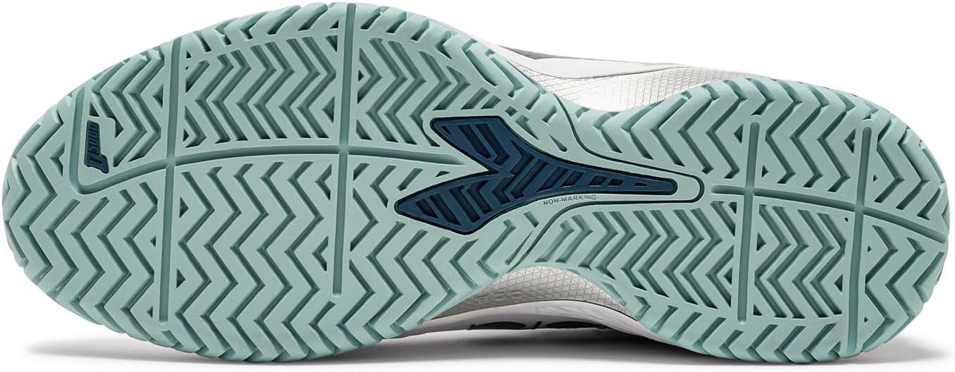 Diadora Women's Blushield Torneo 2 W Ag Tennis Shoe, Silver DD/Black/Aruba Blue,