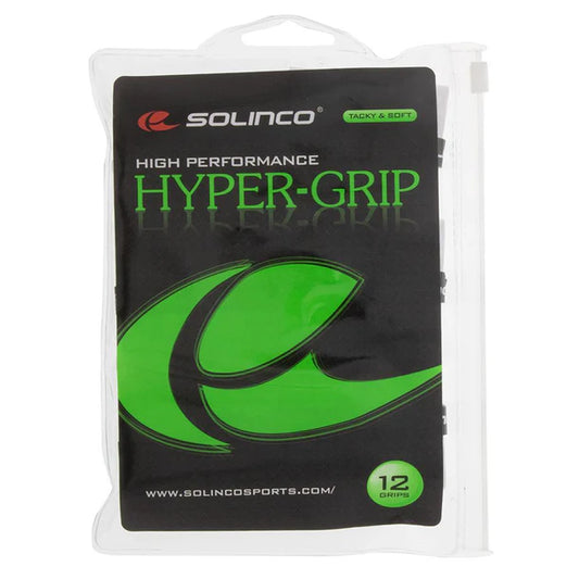 Solinco Hyper Extra Tacky Tennis Overgrip White 12 Pack