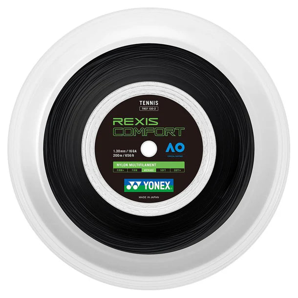Yonex Rexis Feel 16G  Tennis String Reel , Black