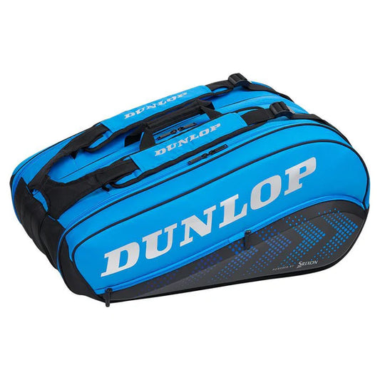 Dunlop FX Performance 12 Racquet Tennis Bag Black and Blue