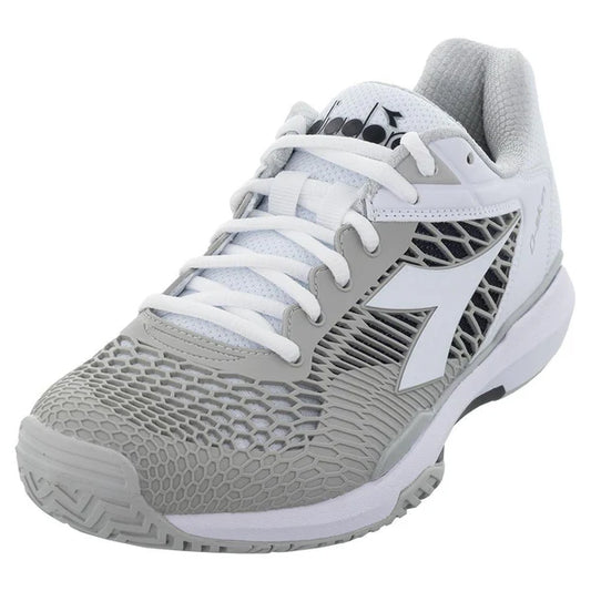 Diadora  Womens Speed Competition AG Tennis Shoes White and Black