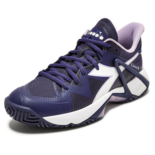 Diadora Women`s B.Icon 2 AG Tennis Shoes Astral Aura and White