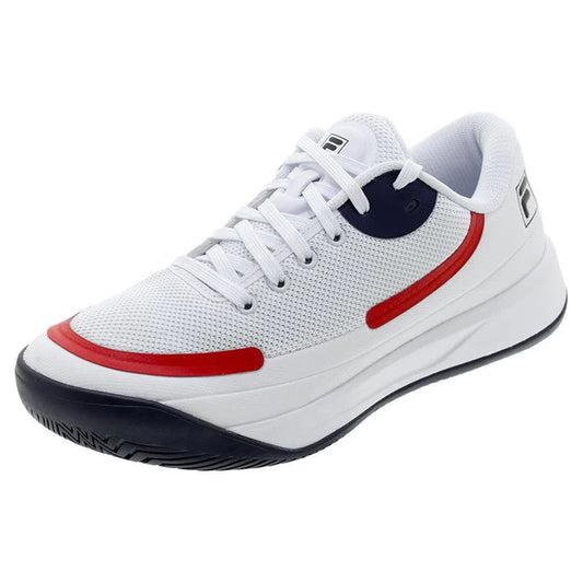 Fila Men`s Quick Ace Tennis Shoes White and Navy