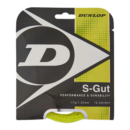 Dunlop S-Gut 17G Yellow Tennis String