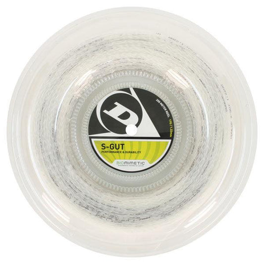 Dunlop S-Gut 17G White Tennis String Reel