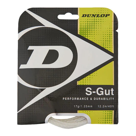 Dunlop S-Gut 17G White Tennis String