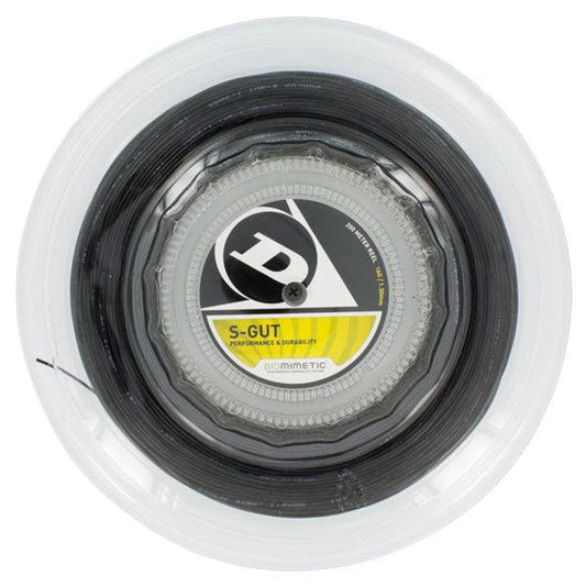 Dunlop S-Gut 16G Black Reel Tennis String