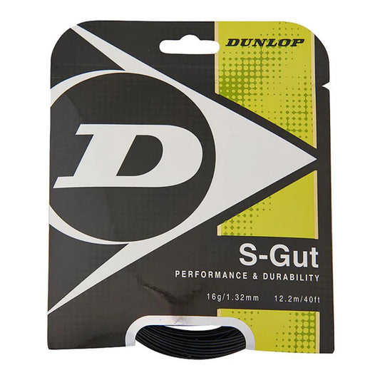 Dunlop S-Gut 16G Black Tennis String