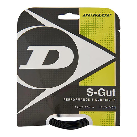 Dunlop S-Gut 17G Black Tennis String