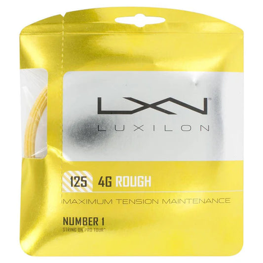 Luxilon 4G Rough 125 17G Tennis String Gold