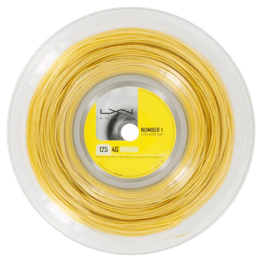 Luxilon 4G Rough 125 17G Tennis String Reel Gold