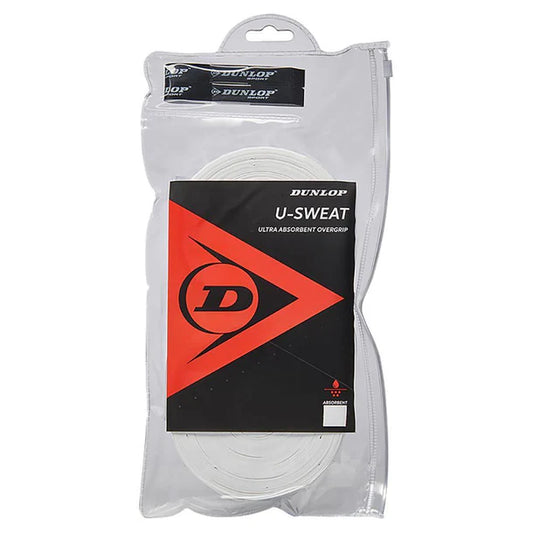 Dunlop U Sweat 12 Pack Tennis Overgrip Black