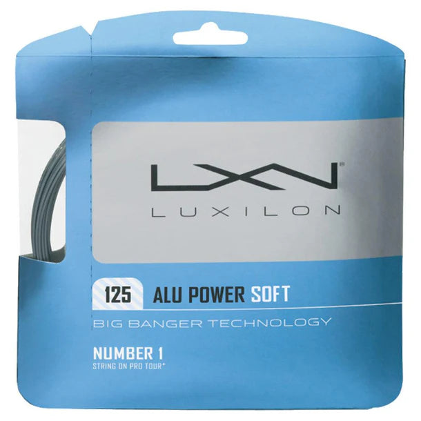 Luxilon ALU Power Soft 17G Tennis String Silver
