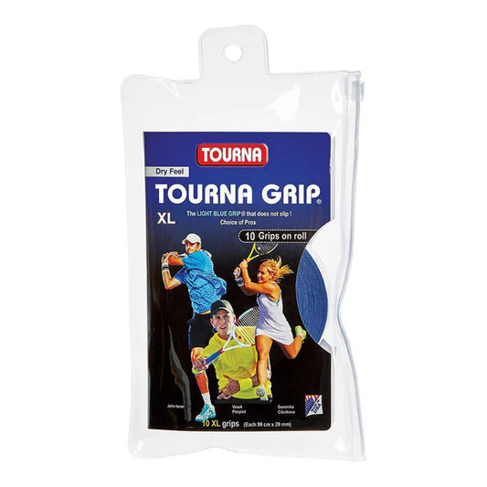 Tourna Grip 10 Grip Pack - XL Blue